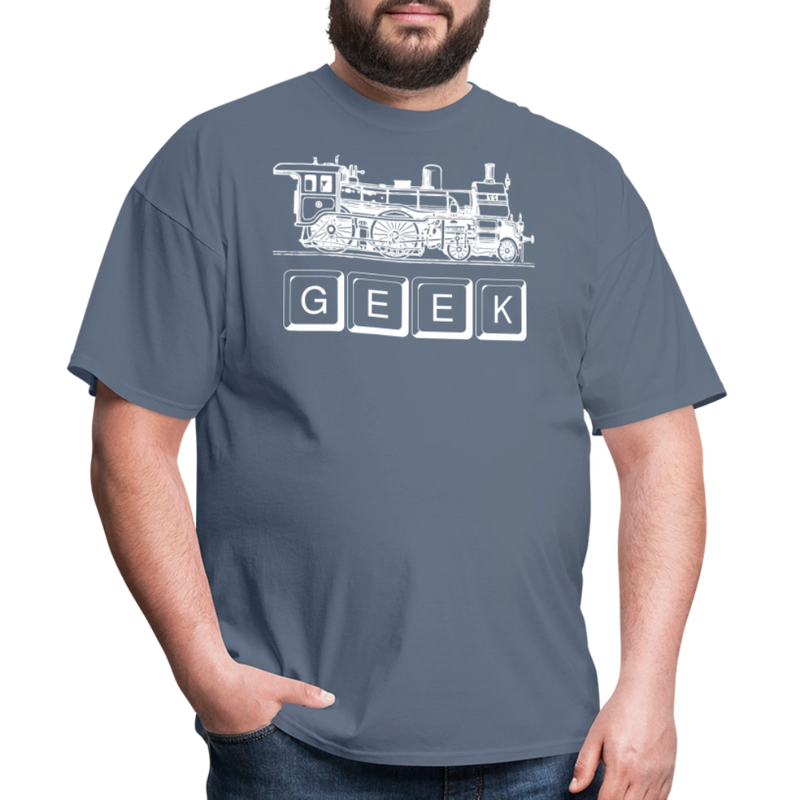 Train Geek - Unisex Classic T-Shirt - denim