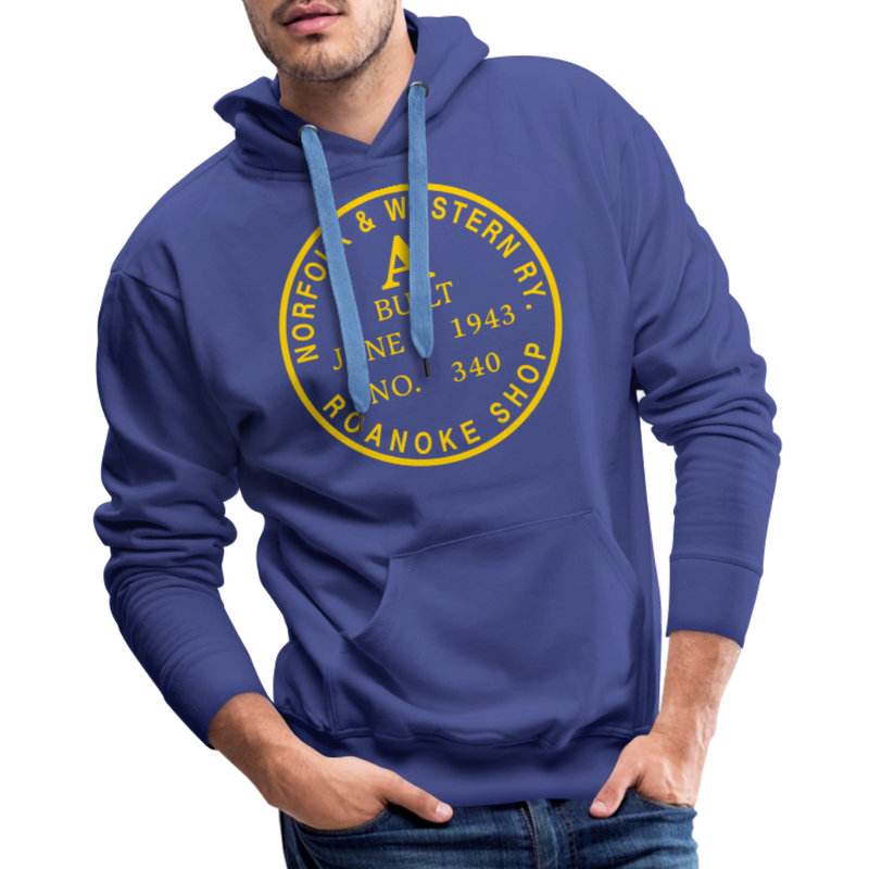 Norfolk & Western Class A Builder's Plate - Men’s Premium Hoodie - royal blue