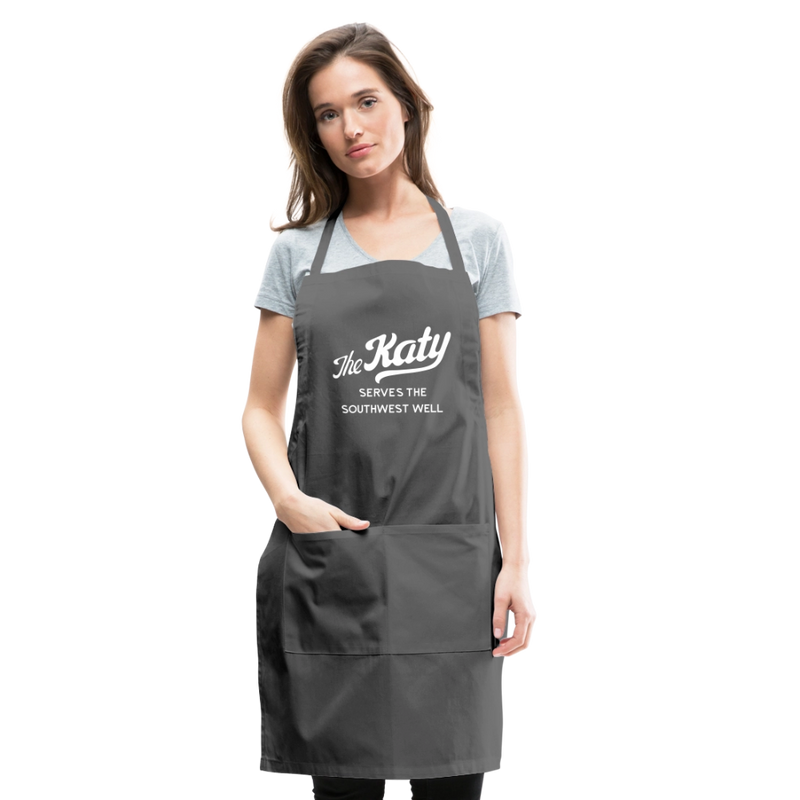 The Katy Serves the Southwest Well - Adjustable Apron - charcoal