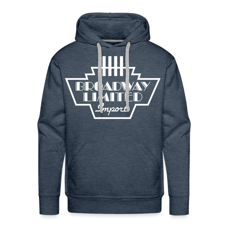 Broadway Limited Imports Logo - Men’s Premium Hoodie - heather denim