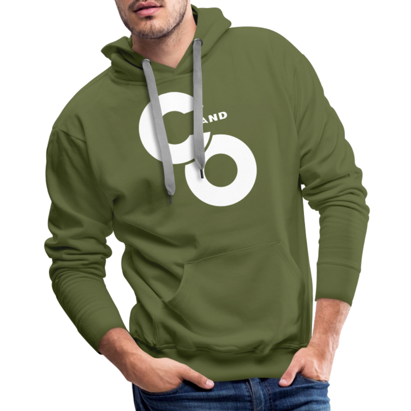 C and O Logo - Men’s Premium Hoodie - olive green