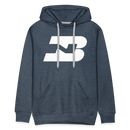 Burlington Northern - Men’s Premium Hoodie - heather denim