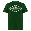 Lima Builder's Plate White Print - Unisex Classic T-Shirt - forest green