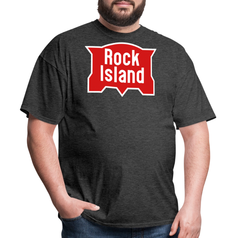 Rock Island Logo - Unisex Classic T-Shirt - heather black
