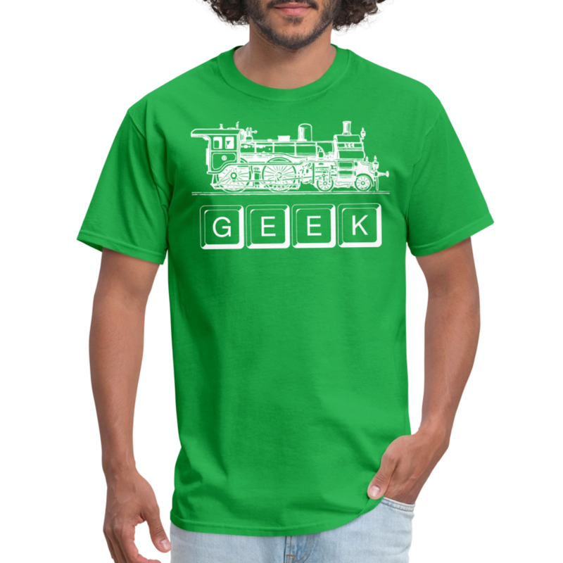 Train Geek - Unisex Classic T-Shirt - bright green