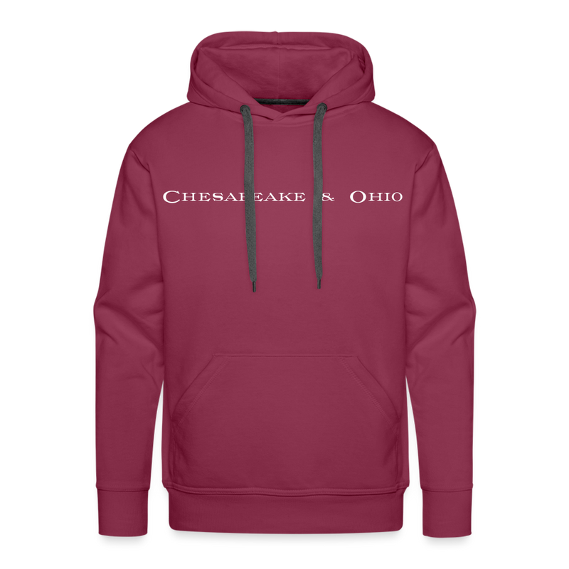 Chesapeake & Ohio - Men’s Premium Hoodie - burgundy