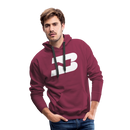 Burlington Northern - Men’s Premium Hoodie - burgundy