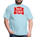 Rock Island Logo - Unisex Classic T-Shirt - powder blue