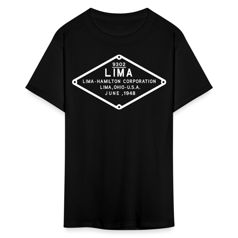 Lima Builder's Plate White Print - Unisex Classic T-Shirt - black