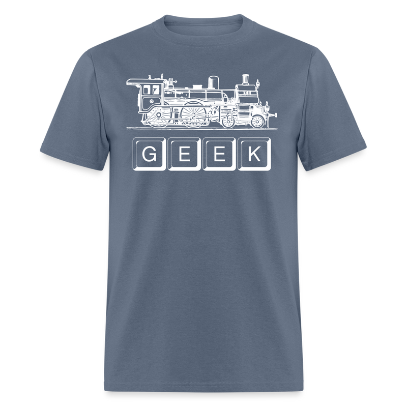 Train Geek - Unisex Classic T-Shirt - denim