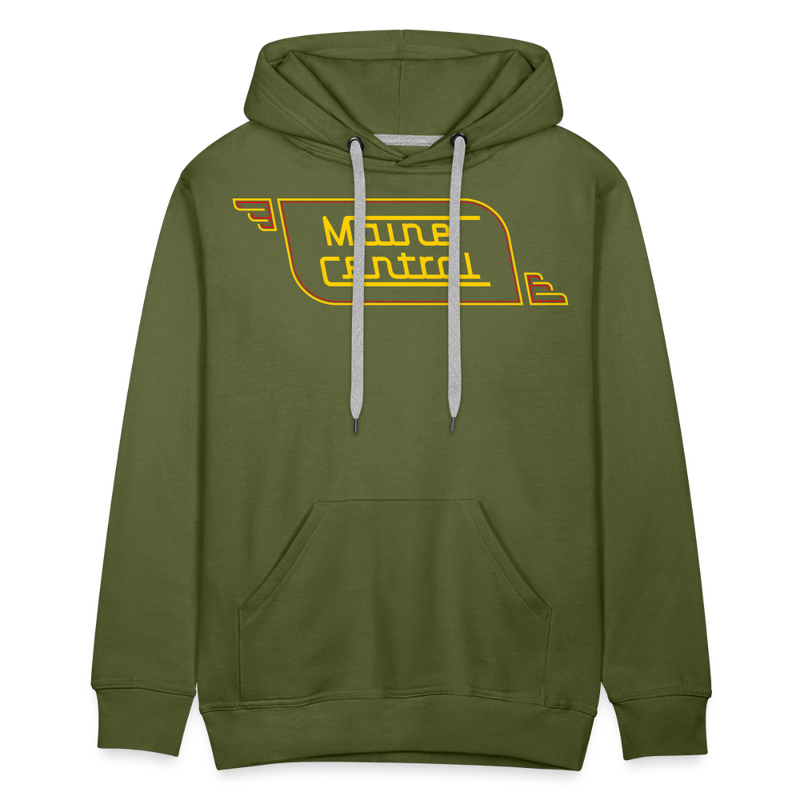 Maine Central Logo - Men’s Premium Hoodie - olive green