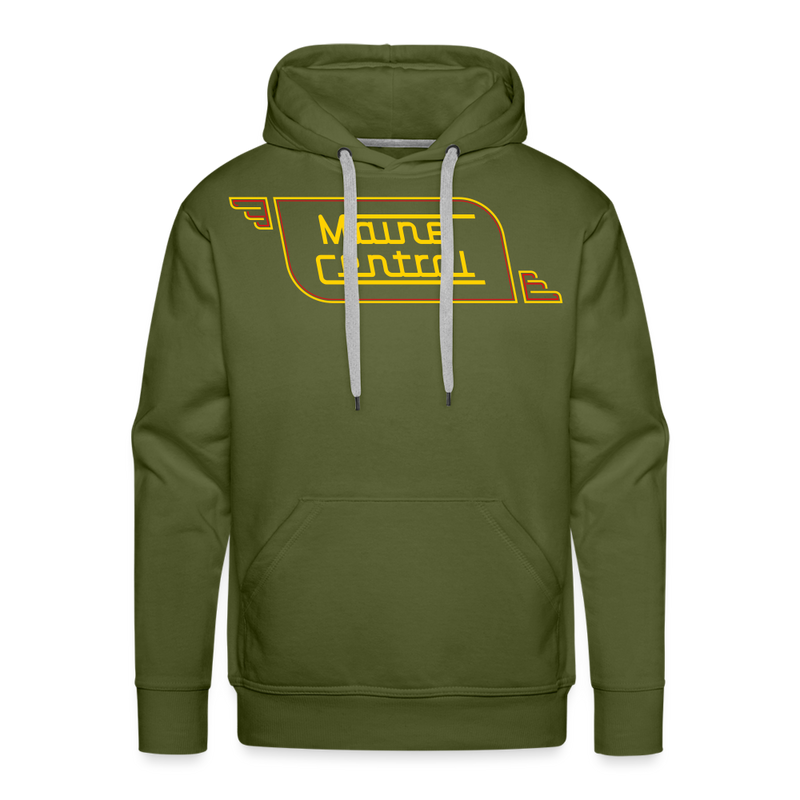 Maine Central Logo - Men’s Premium Hoodie - olive green