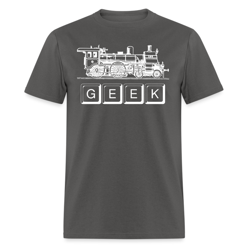 Train Geek - Unisex Classic T-Shirt - charcoal