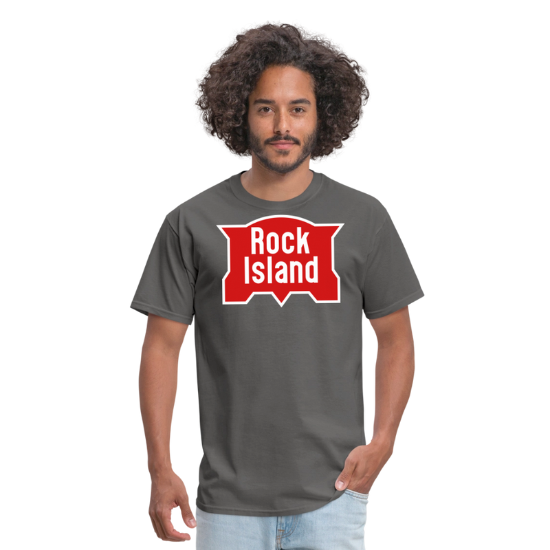 Rock Island Logo - Unisex Classic T-Shirt - charcoal
