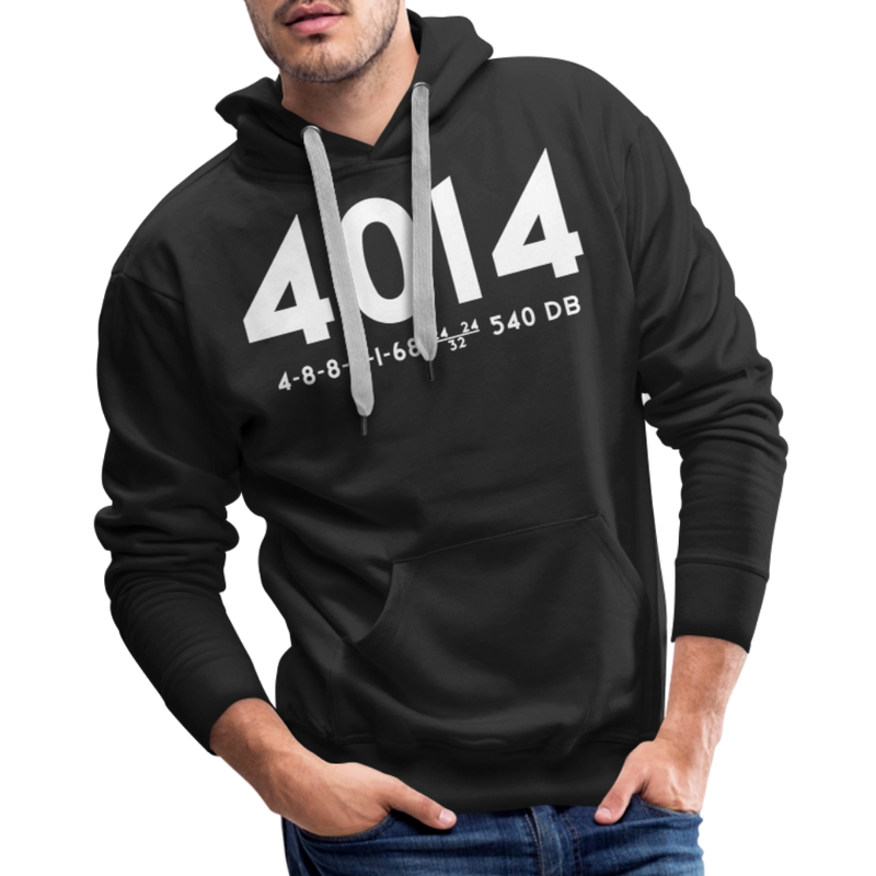 Union Pacific Big Boy 4014 Cab Info Dark - Men’s Premium Hoodie - black