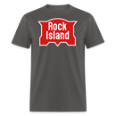 Rock Island Logo - Unisex Classic T-Shirt - charcoal