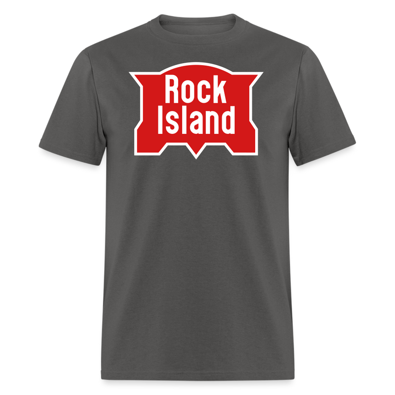 Rock Island Logo - Unisex Classic T-Shirt - charcoal