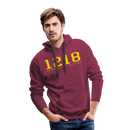 Norfolk and Western 1218 - Men’s Premium Hoodie - burgundy