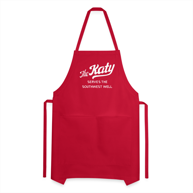 The Katy Serves the Southwest Well - Adjustable Apron - red