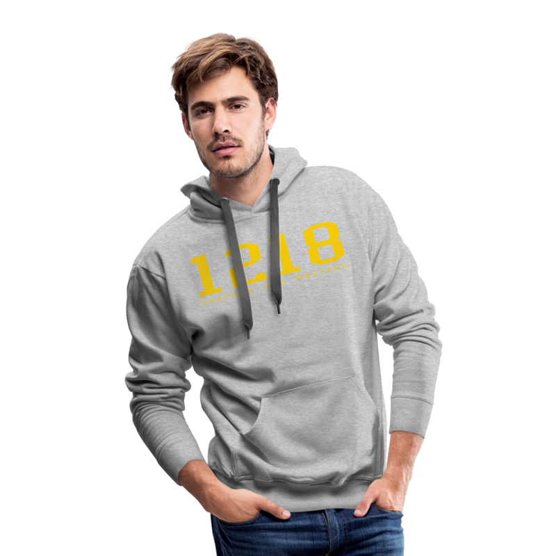 Norfolk and Western 1218 - Men’s Premium Hoodie - heather grey