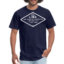 Lima Builder's Plate White Print - Unisex Classic T-Shirt - navy