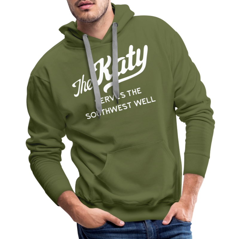 The Katy Serves the Southwest Well - Men’s Premium Hoodie - olive green