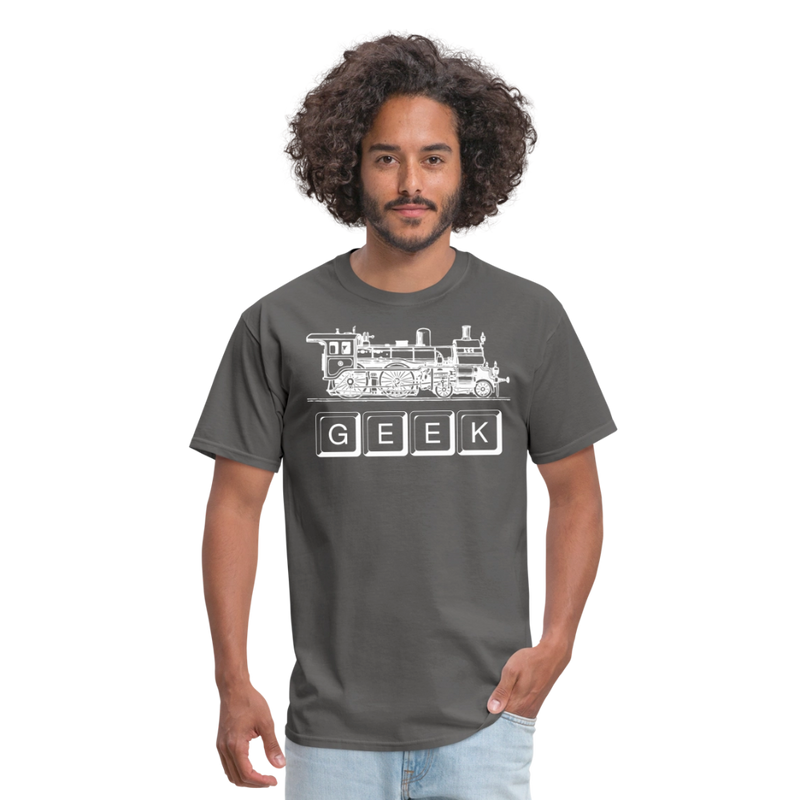 Train Geek - Unisex Classic T-Shirt - charcoal