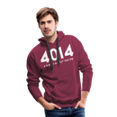 Union Pacific Big Boy 4014 Cab Info Dark - Men’s Premium Hoodie - burgundy