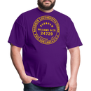 Baldwin Locomotive Works Builder's Plate Burnham - Unisex Classic T-Shirt - purple