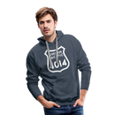 Union Pacific Big Boy 4014 Herald - Men’s Premium Hoodie - heather denim