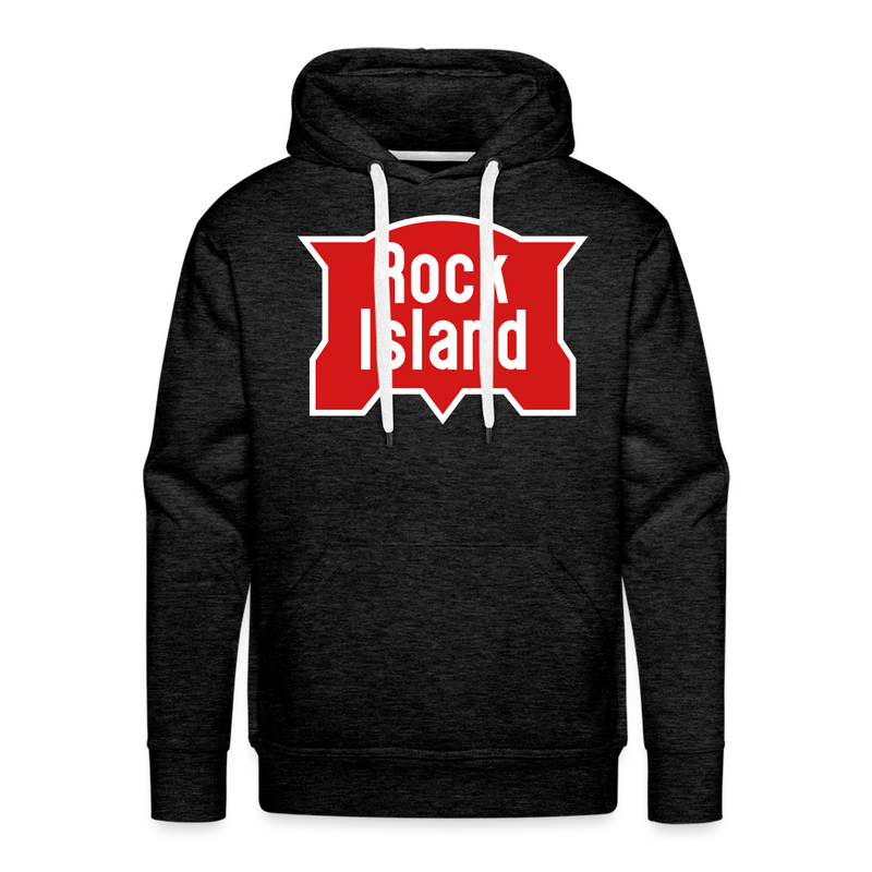 Rock Island Logo - Men’s Premium Hoodie - charcoal grey