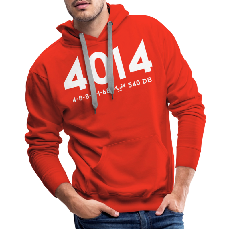 Union Pacific Big Boy 4014 Cab Info Dark - Men’s Premium Hoodie - red