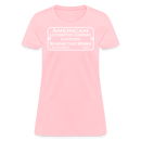 ALCO Builder's Plate - Women's T-Shirt - pink