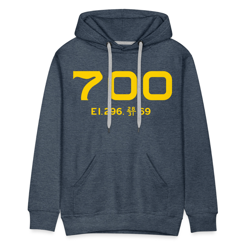 SP&S 700 Cab Info - Men’s Premium Hoodie - heather denim