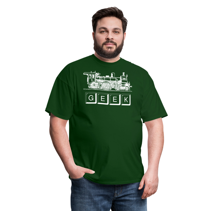 Train Geek - Unisex Classic T-Shirt - forest green