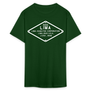 Lima Builder's Plate White Print - Unisex Classic T-Shirt - forest green