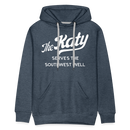 The Katy Serves the Southwest Well - Men’s Premium Hoodie - heather denim