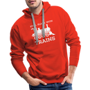 Still Plays With Trains - Men’s Premium Hoodie - red