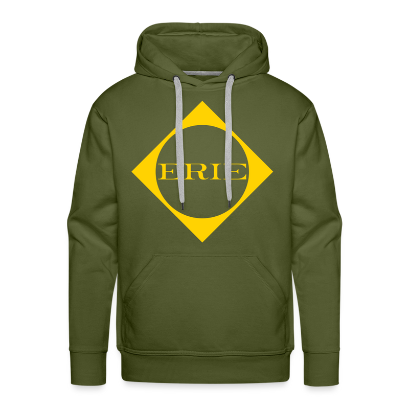 Erie Logo - Men’s Premium Hoodie - olive green