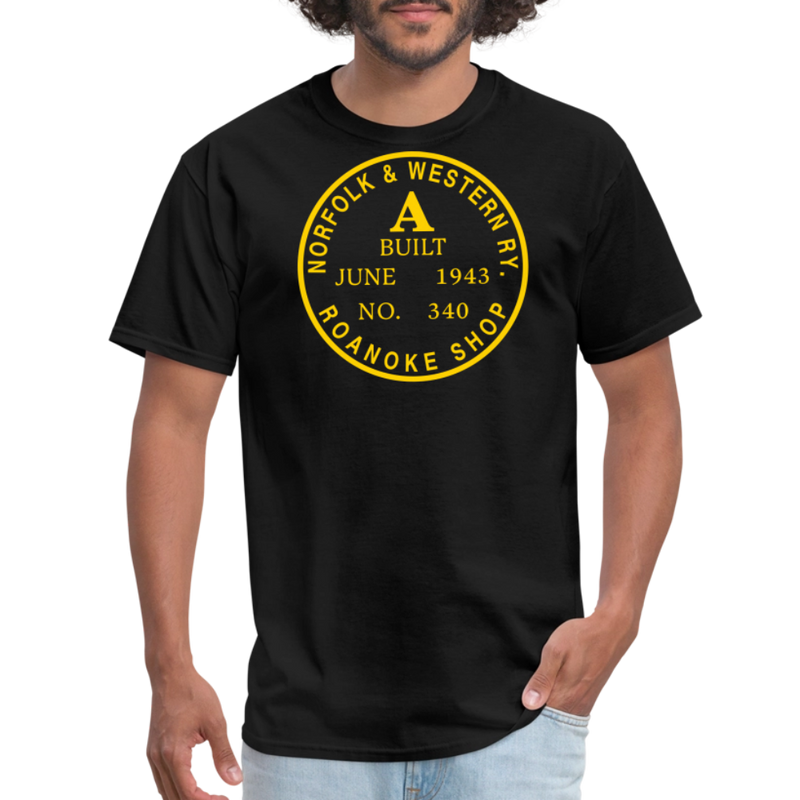 Norfolk & Western Class A Builder's Plate - Unisex Classic T-Shirt - black