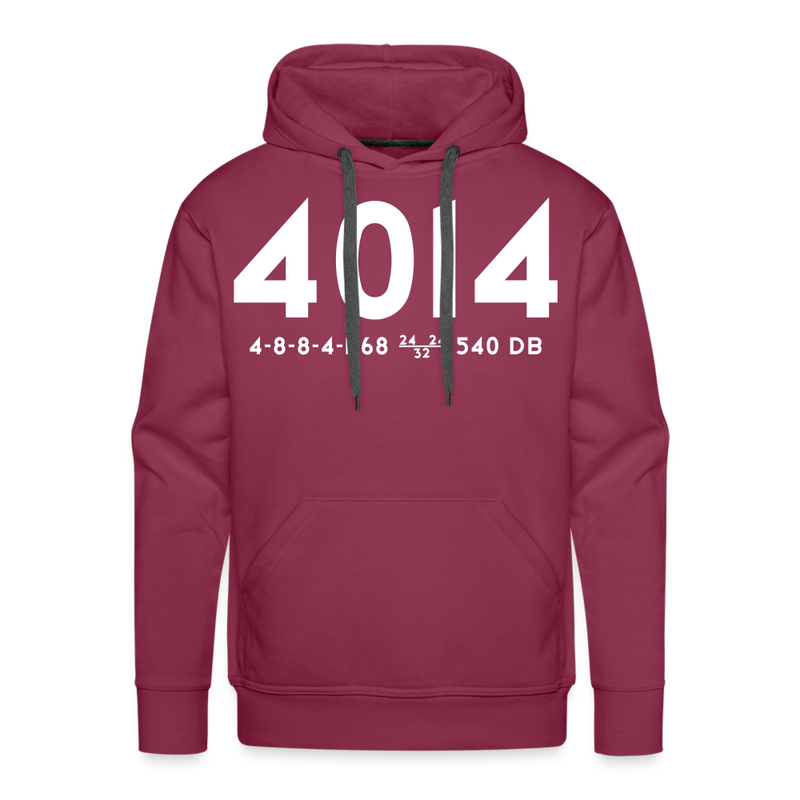 Union Pacific Big Boy 4014 Cab Info Dark - Men’s Premium Hoodie - burgundy