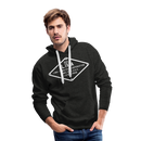 Lima Builder's Plate White Print - Men’s Premium Hoodie - charcoal grey