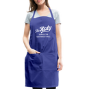 The Katy Serves the Southwest Well - Adjustable Apron - royal blue