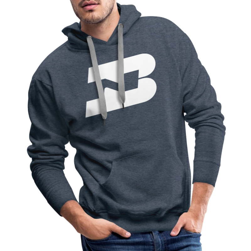 Burlington Northern - Men’s Premium Hoodie - heather denim