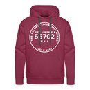Baldwin Locomotive Works Builder's Plate - Men’s Premium Hoodie - burgundy