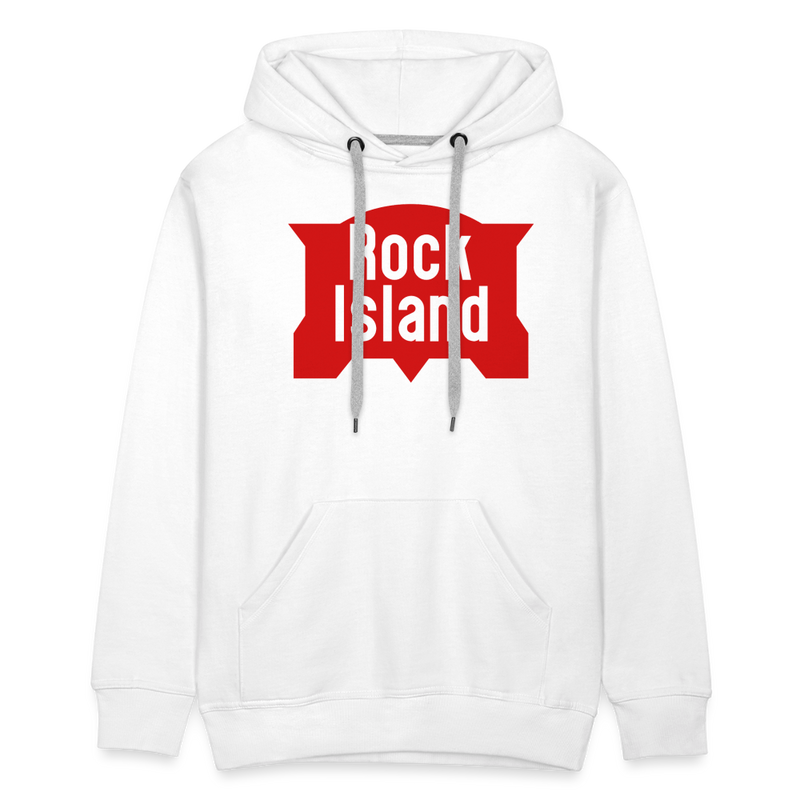 Rock Island Logo - Men’s Premium Hoodie - white