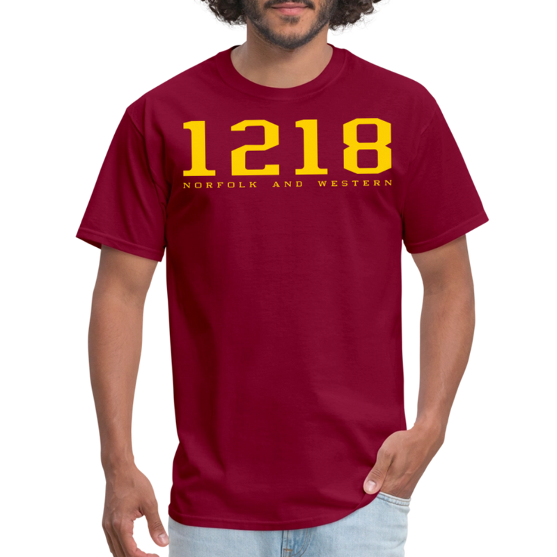 Norfolk and Western 1218 - Unisex Classic T-Shirt - burgundy