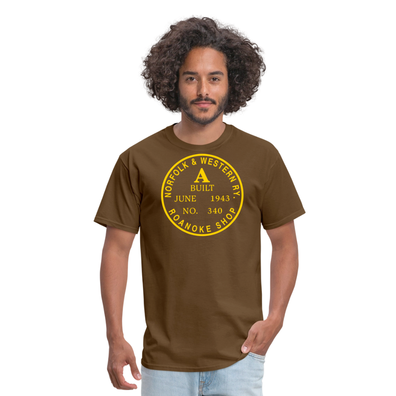 Norfolk & Western Class A Builder's Plate - Unisex Classic T-Shirt - brown