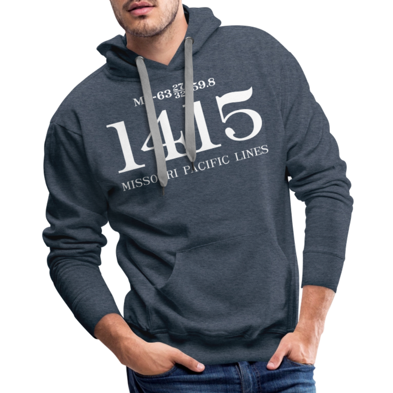 Missouri Pacific Lines Cab Info - Men’s Premium Hoodie - heather denim