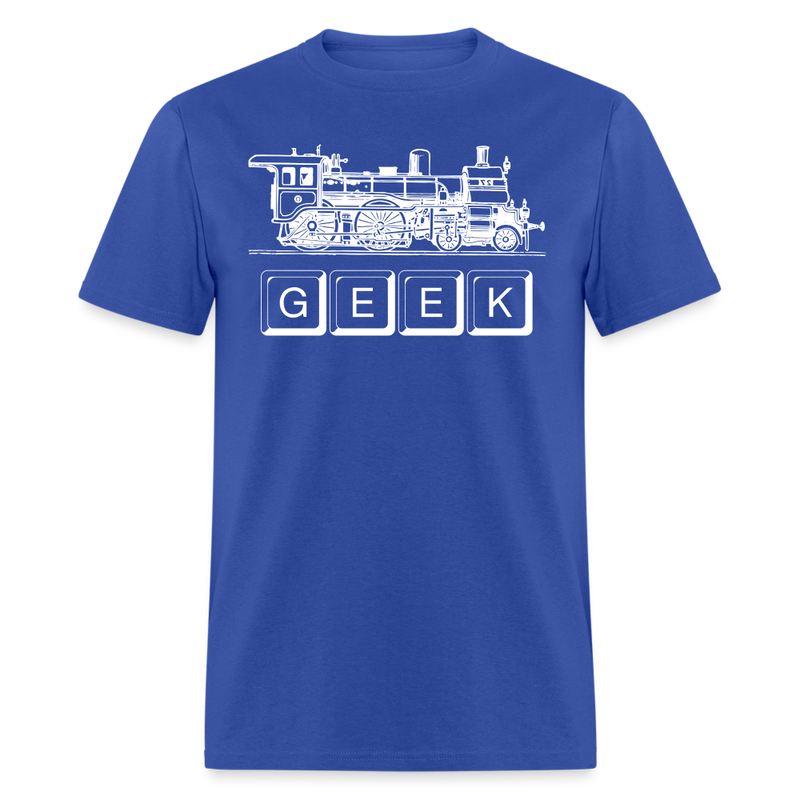 Train Geek - Unisex Classic T-Shirt - royal blue